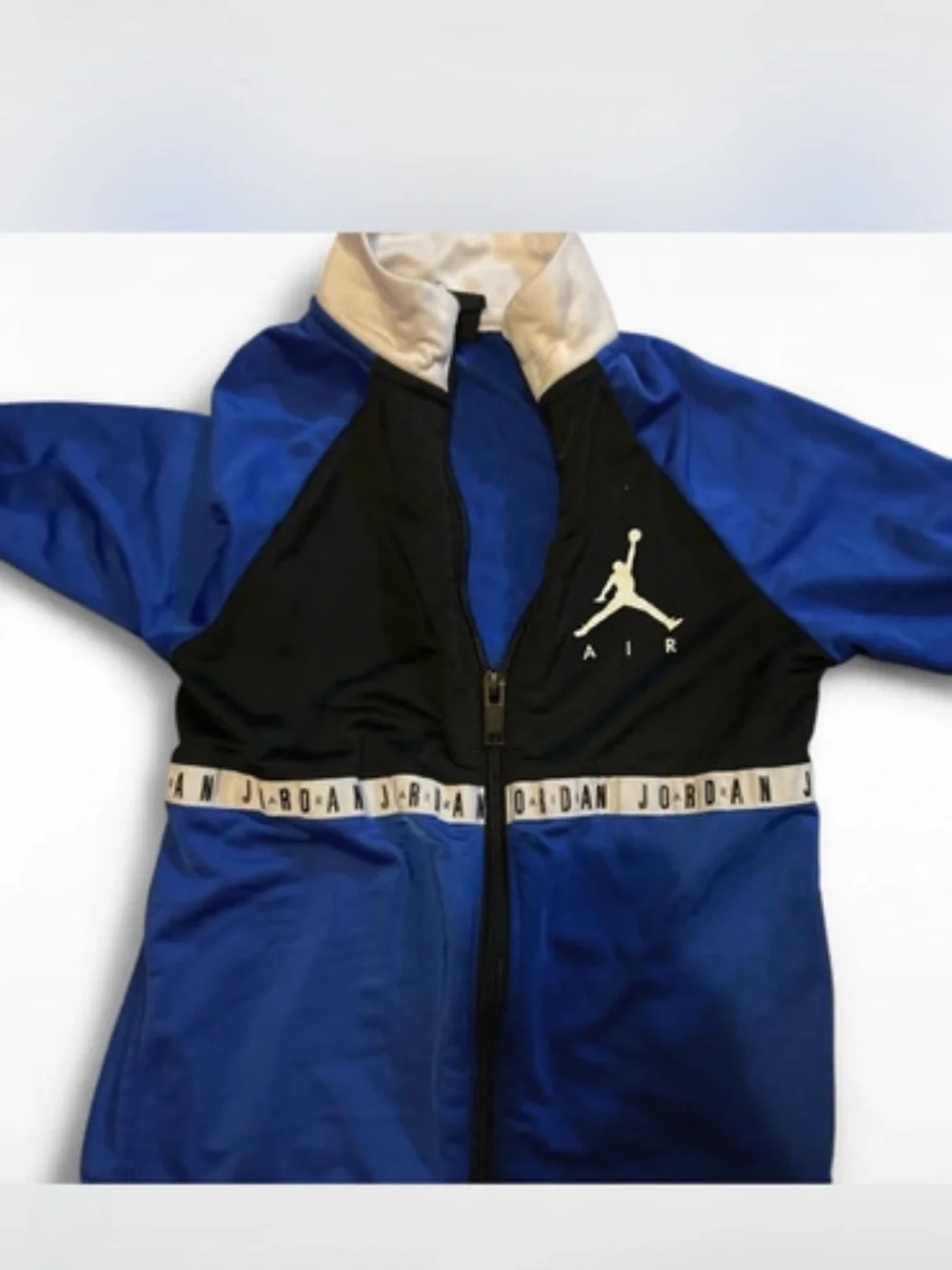 Jordan Blue & Black Zip-Up Track Jacket